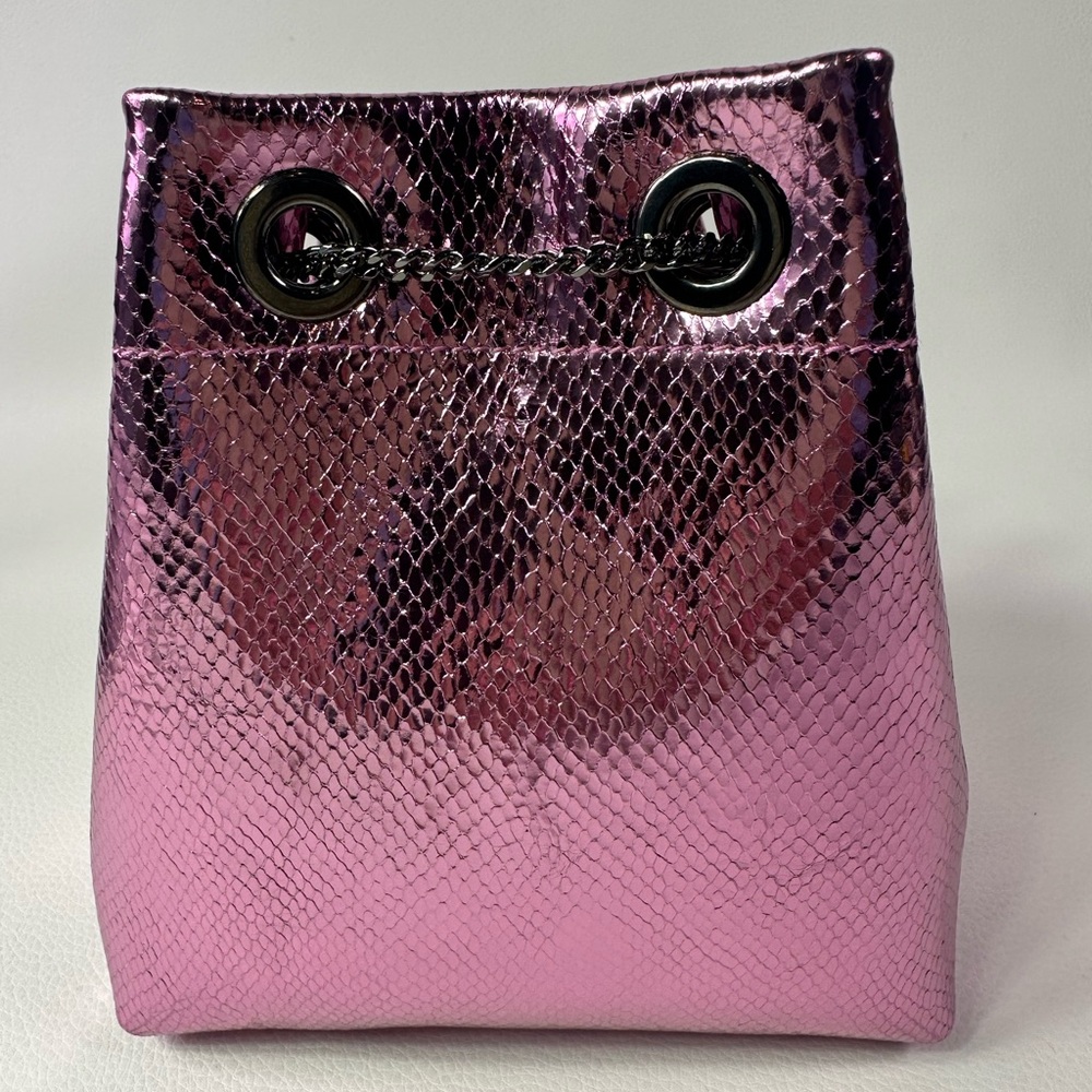 NEW JIMMY CHOO BON BON CANDY WRAP LEATHER METAL TOP HANDLE CROSSBODY NWT! - Picture 13 of 15